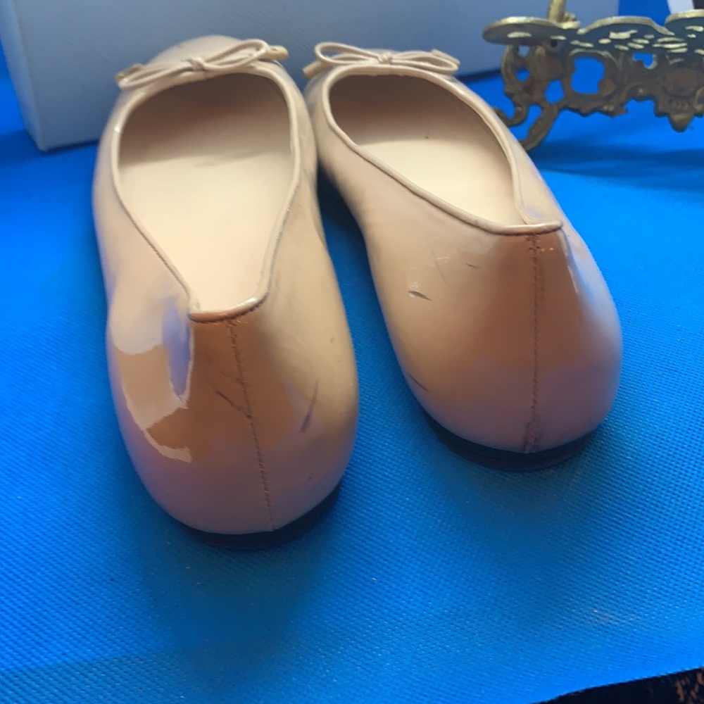 🩰 - 👠 🔥 PRADA Unique Beige patent leather ballerina‎ 37 bow tie - Picture 12 of 13